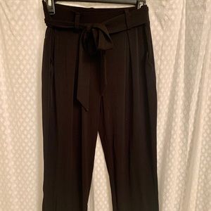 Express Black Business Pants w Tie
